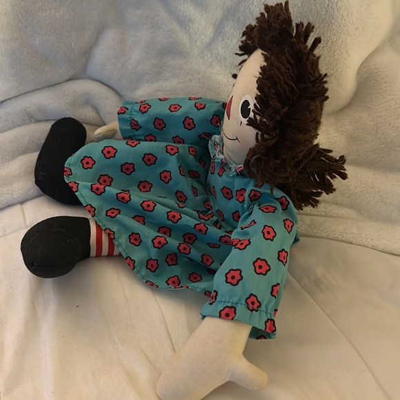 Dakin Johnny Gruelle Raggedy Ann & the lucky penny rag doll, brown hair, rare - Picture 10 of 13